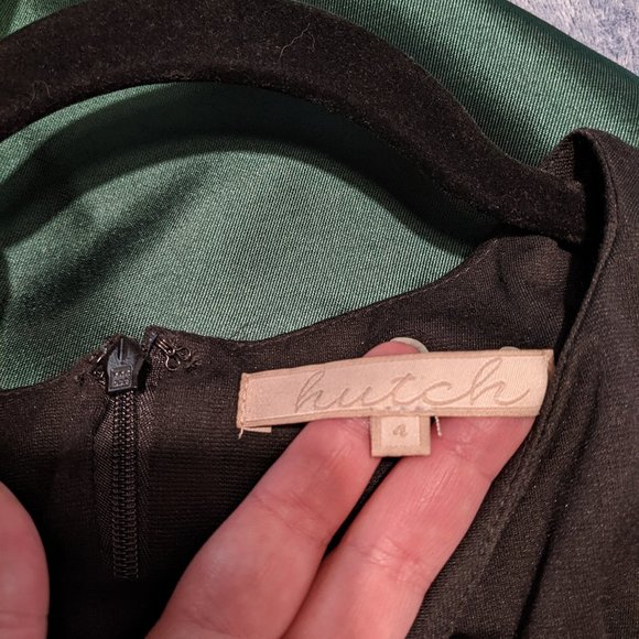 HUTCH Modcloth Hi-Low Emerald Green Gown - Picture 3 of 3